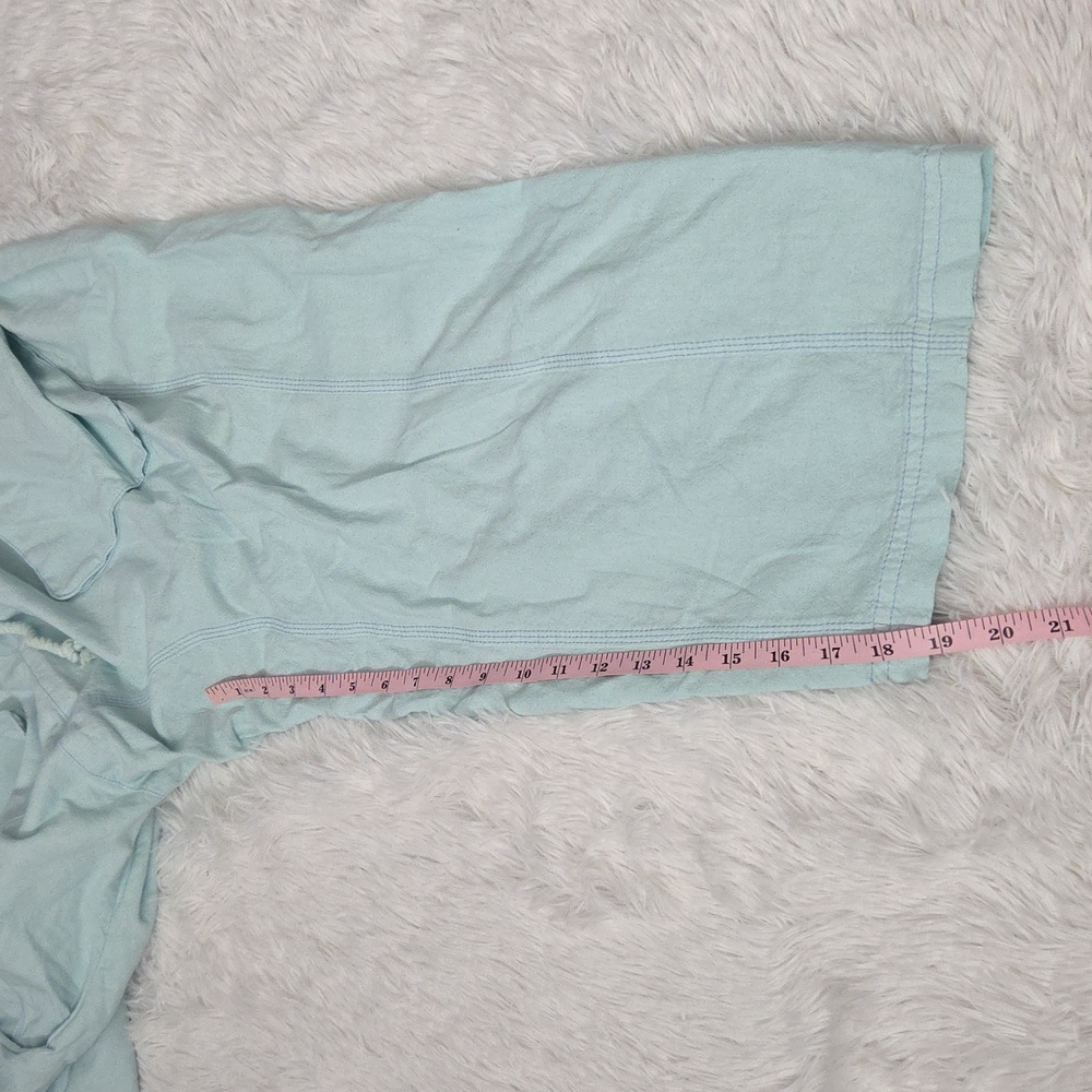 Free People  NWT Runyon Oversized Solid Harem Pants Paperbag Waist Cool Air Blue - Picture 8 of 11